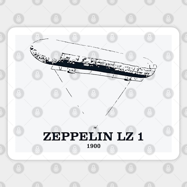 Zeppelin LZ 1 1900 Airship Magnet by Lakeric